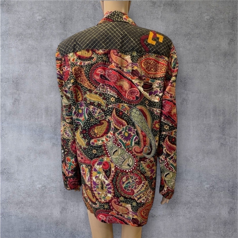 Canvasbacks Colorful Paisley Women's Jacket size M - Picture 2 of 3